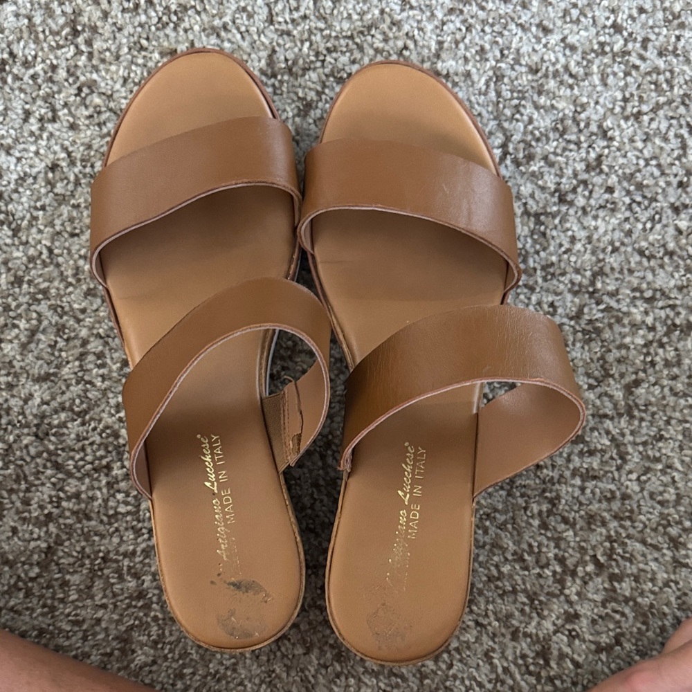 Brown Leather Women's Sandals